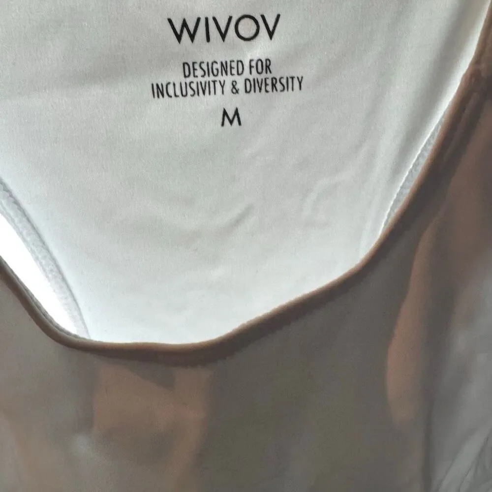 WIVOV CORE Chest Binder Full Length Tank Shirts CB09 - Racerback White Medium
